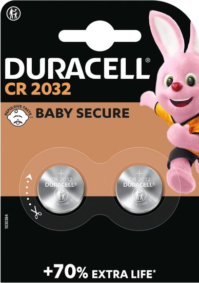 Duracell CR2032 BL2 CHINA (2/12/144)