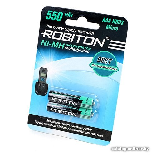 Robiton AAA 550mAh BL2 DECT (2/50)