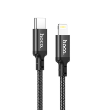 Кабель Hoco X14 Type-C — Lightning, 1 м, черный
