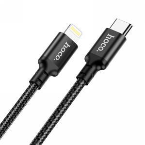 Кабель Hoco X14 Type-C — Lightning, 2 м, черный
