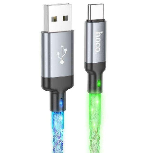 Кабель Hoco U112 USB — Type-C, 1 м, серебристый