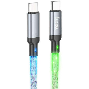 Кабель Hoco U112 Type-C — Type-C, 1 м, черный