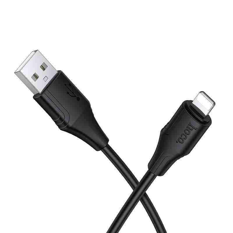 Кабель Hoco X124 USB — Lightning, 1 м, черный
