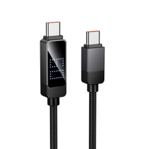 Кабель Hoco U154 Type-C — Type-C, 1,2 м, черный